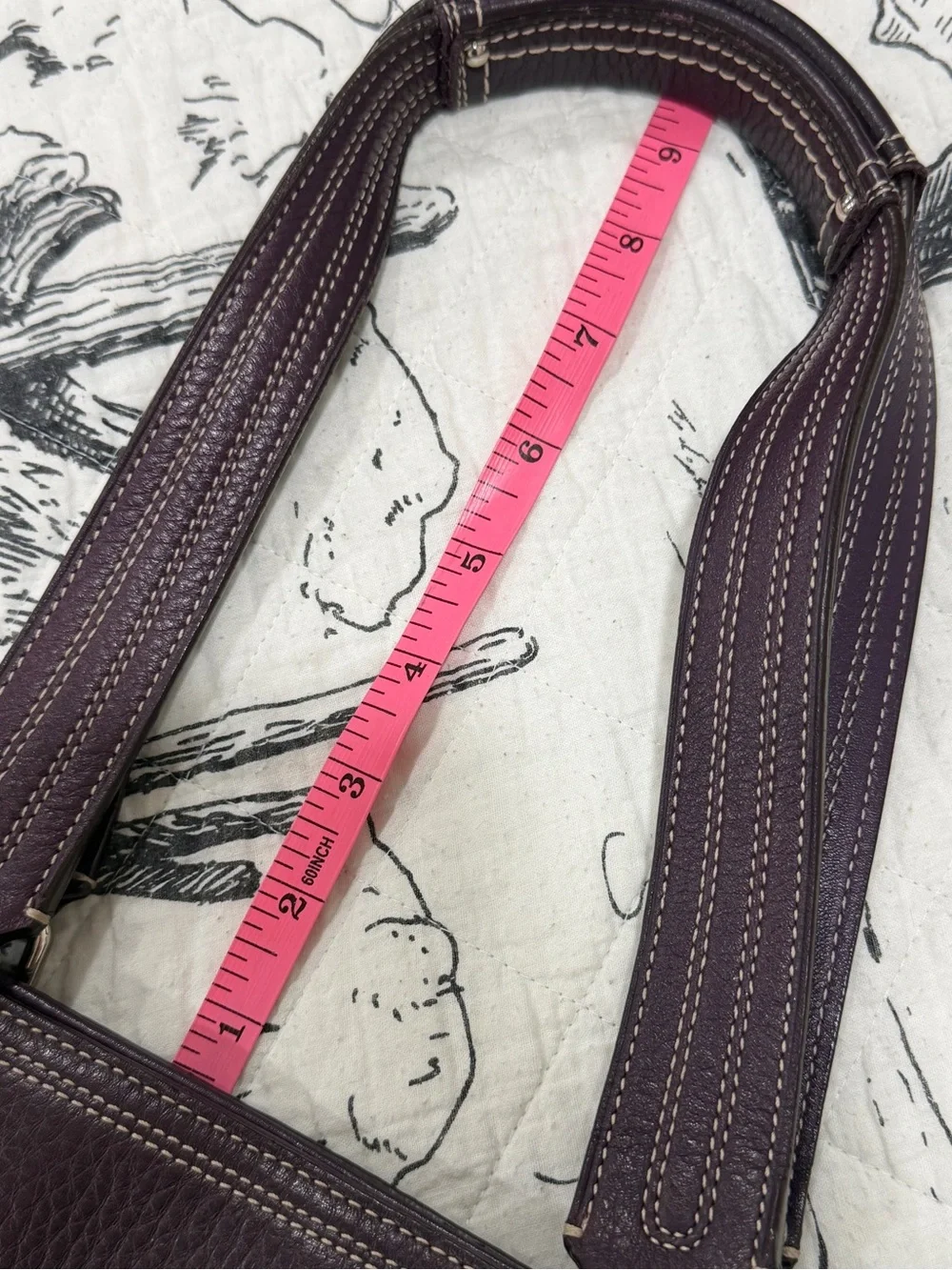 Coach Vintage Y2K Plum Hampton Hamilton Tote